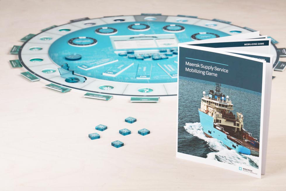 Maersk Supply Service. Skræddersyet brætspil til virksomheder.